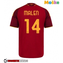 Moške Nogometnih dresov AS Roma Donyell Malen #14 Domači 2026-27 Kratki rokavi